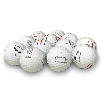 2020 Chrome Soft Triple Track Personalized Overrun Golf Balls