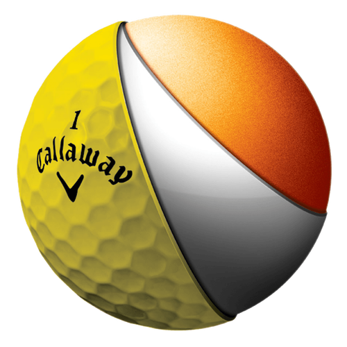 HEX Hot Yellow Golf Balls - View 2