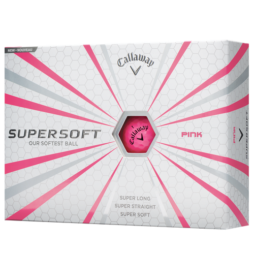Supersoft Pink Personalized Overruns Golf Balls - View 1