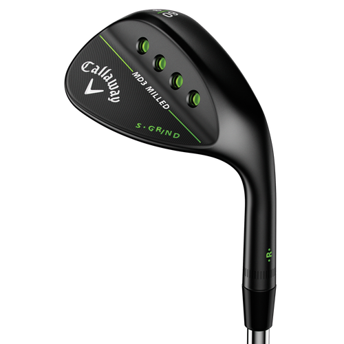 Mack Daddy 3 Milled Matte Black Approach Wedge Mens/Right - View 1
