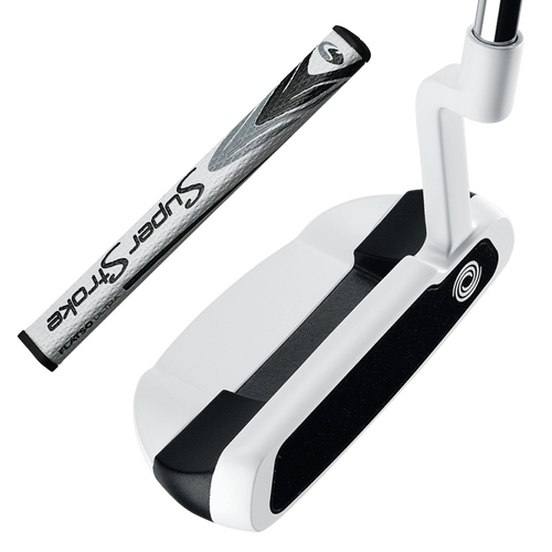 Odyssey Versa 330 Mallet White Putter With SuperStroke Flatso Grip - View 1