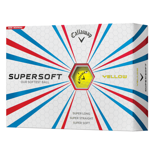 Supersoft Yellow Personalized Overruns Golf Balls - View 1