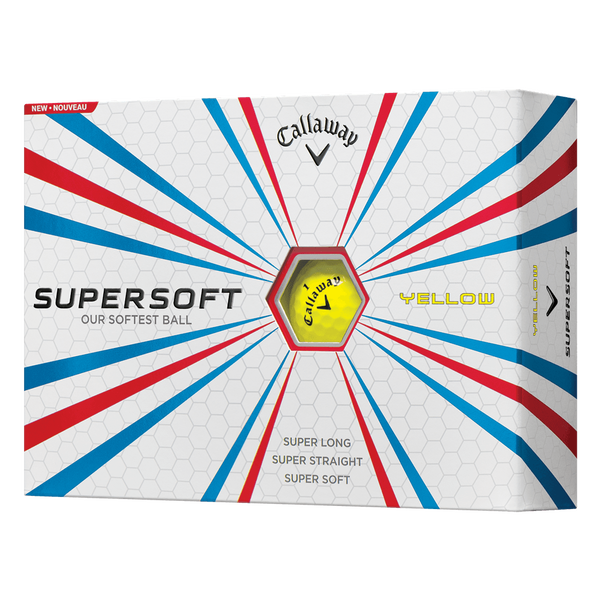 Supersoft Yellow Personalized Overruns Golf Balls Technology Item
