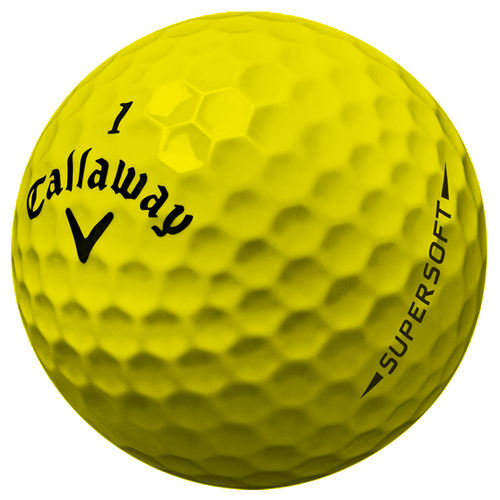 Supersoft Yellow Personalized Overruns Golf Balls - View 2