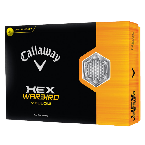 HEX Warbird Yellow Golf Balls Technology Item