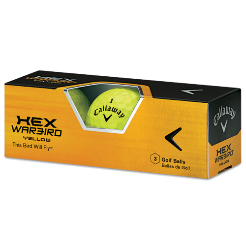 HEX Warbird Yellow Golf Balls - View 3