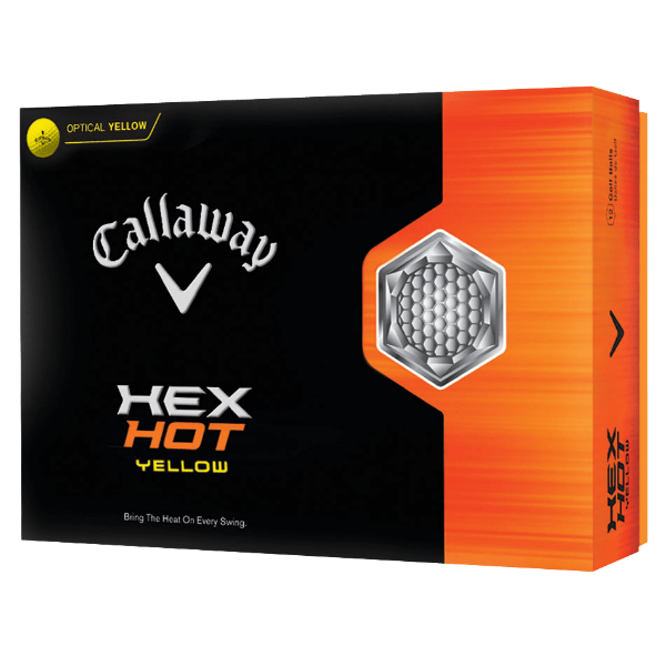 HEX Hot Yellow Golf Balls Technology Item