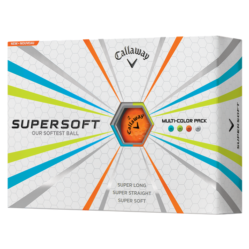 Supersoft Multi-Color Personalized Overruns Golf Balls - View 1