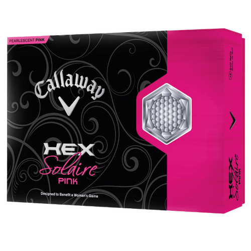 HEX Solaire Pink Golf Balls - View 1