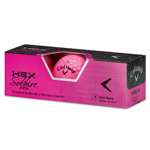 HEX Solaire Pink Golf Balls - View 3