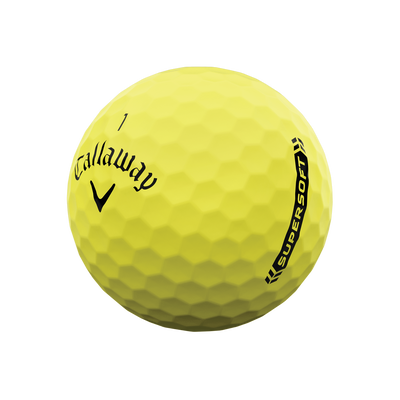 2023 Callaway Supersoft Yellow Personalized Overrun Golf Balls