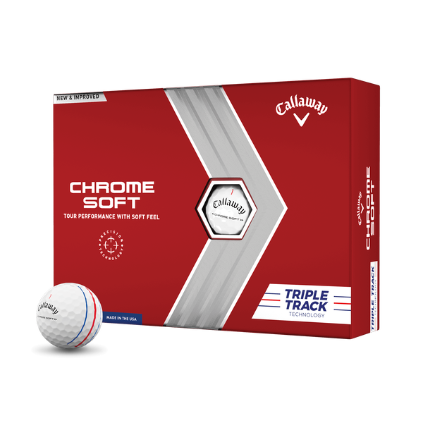Chrome Soft 22 Triple Track Golf Balls Technology Item