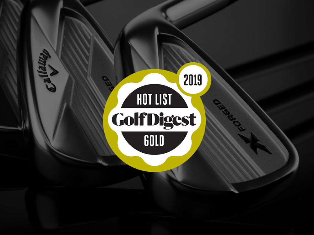 Callaway 2018 X Forged Irons 2018 Golf Digest Hot List Badge