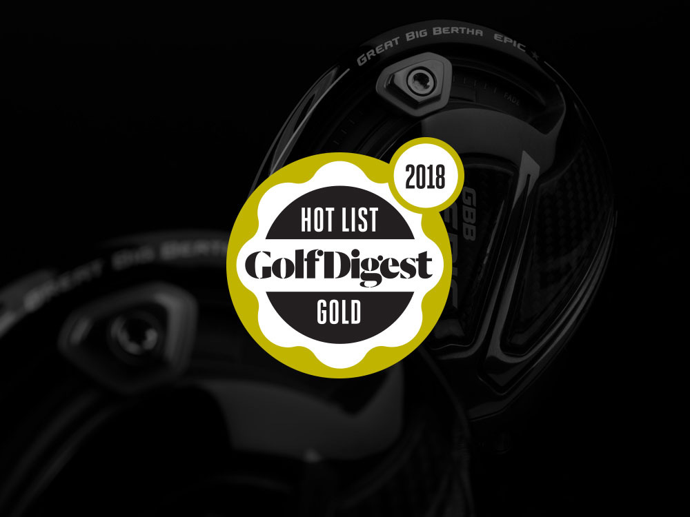 Callaway GBB Epic Star Driver Golf Digest 2018 Hot List Badge