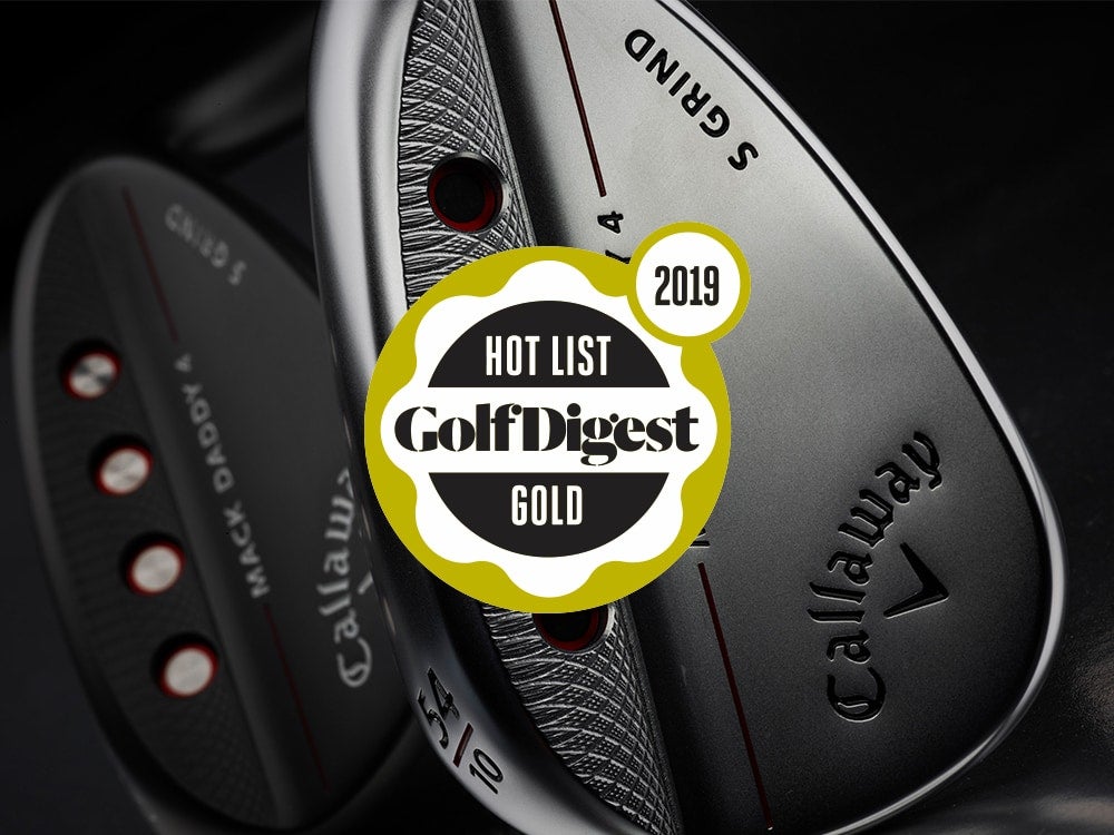 Callaway Mack Daddy 4 Chrome & Slate Wedges 2018 Golf Digest Hot List Badge
