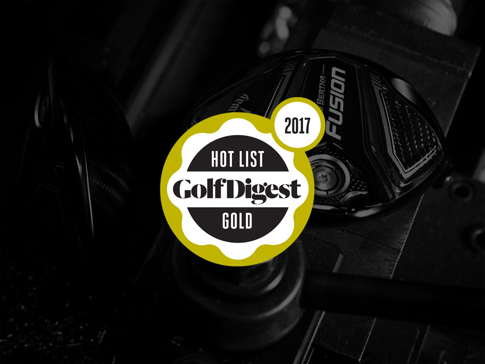 Callaway Big Bertha Fusion Driver 2017 Golf Digest Hot List Badge